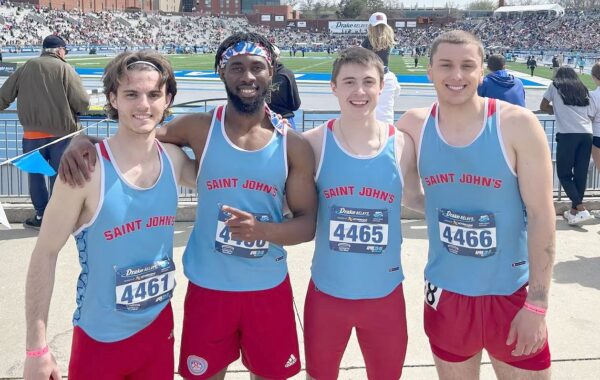 St. John’s sets school records in 4x100m and 4x800m