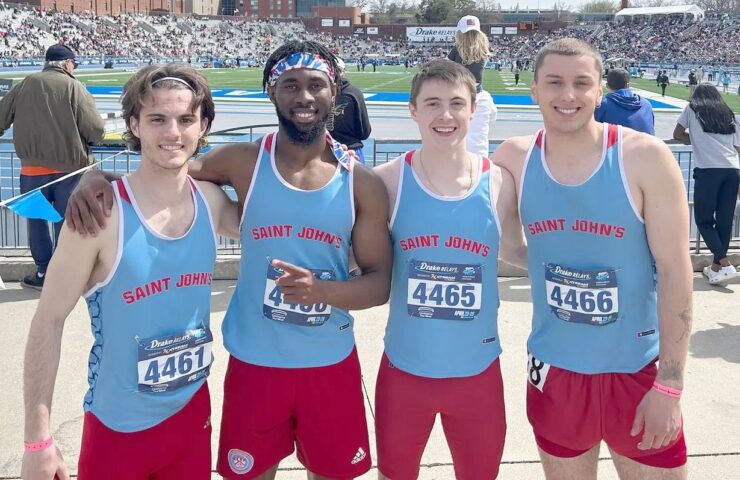 St. John’s sets school records in 4x100m and 4x800m