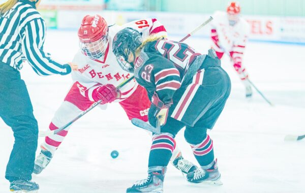 Trio of Hill-Murray alums lead CSB hockey’s top line