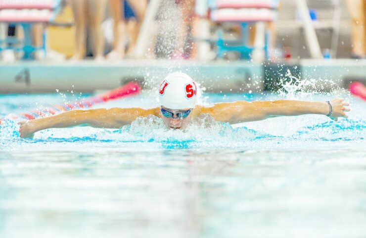 CSB+SJU swim and dive approach halfway point of the season