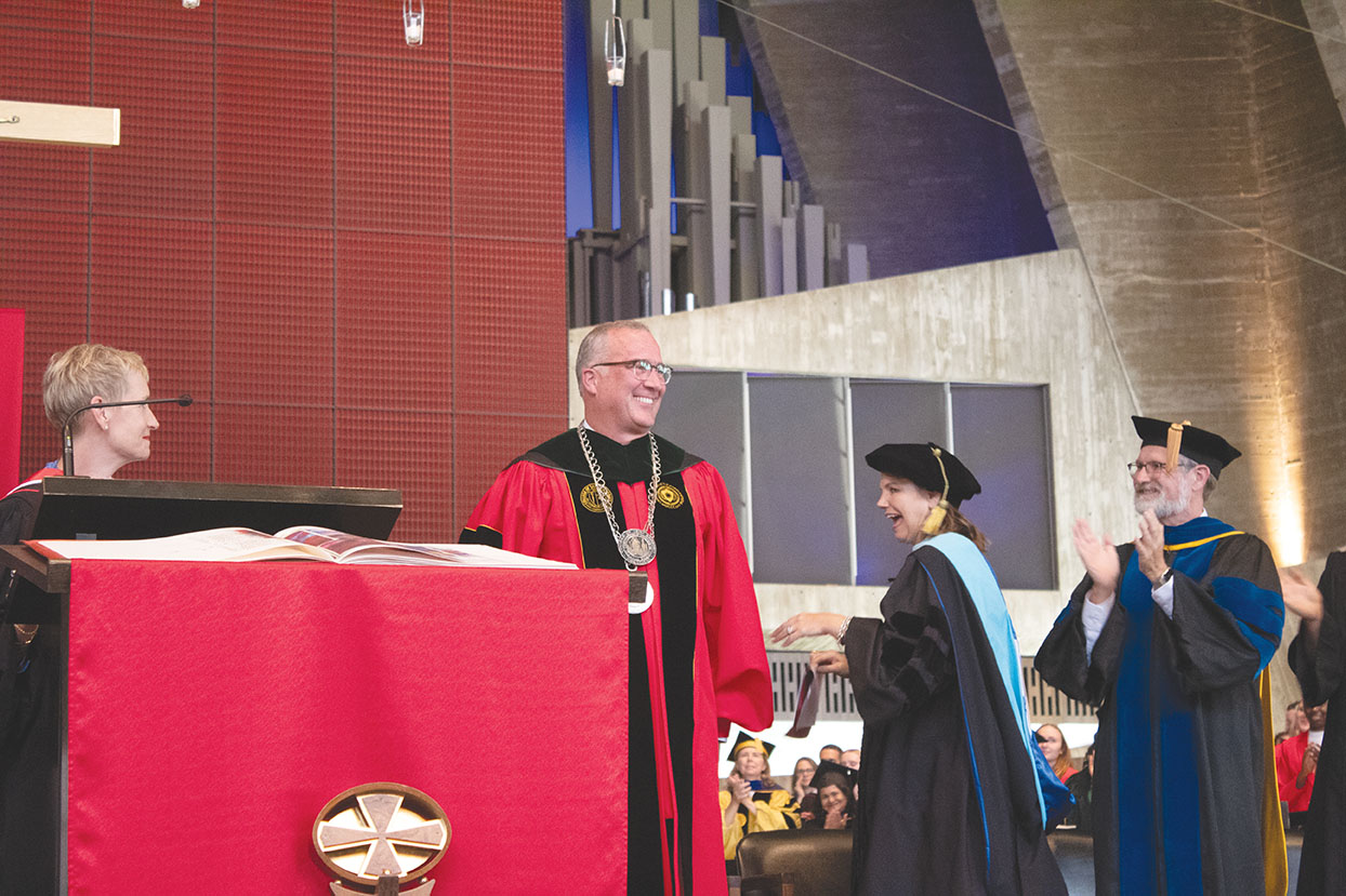 Inauguration ceremony celebrates first joint president