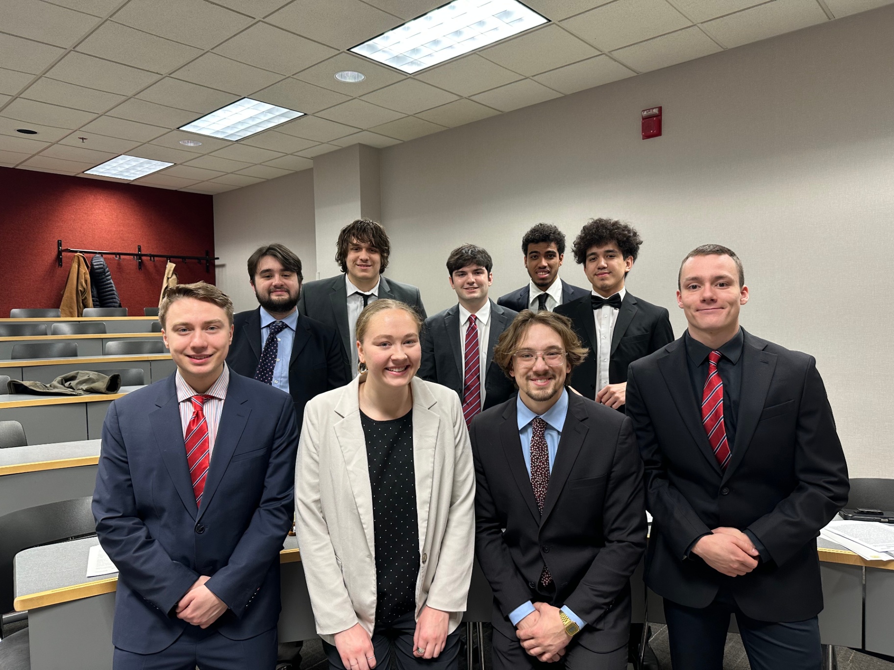 Weekend academia in full swing with the mock trial members