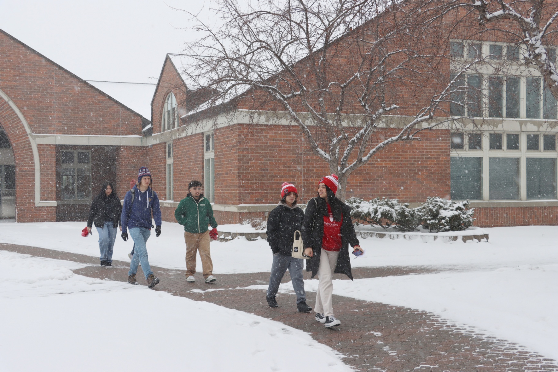 Classes moved remote, snow covers campus