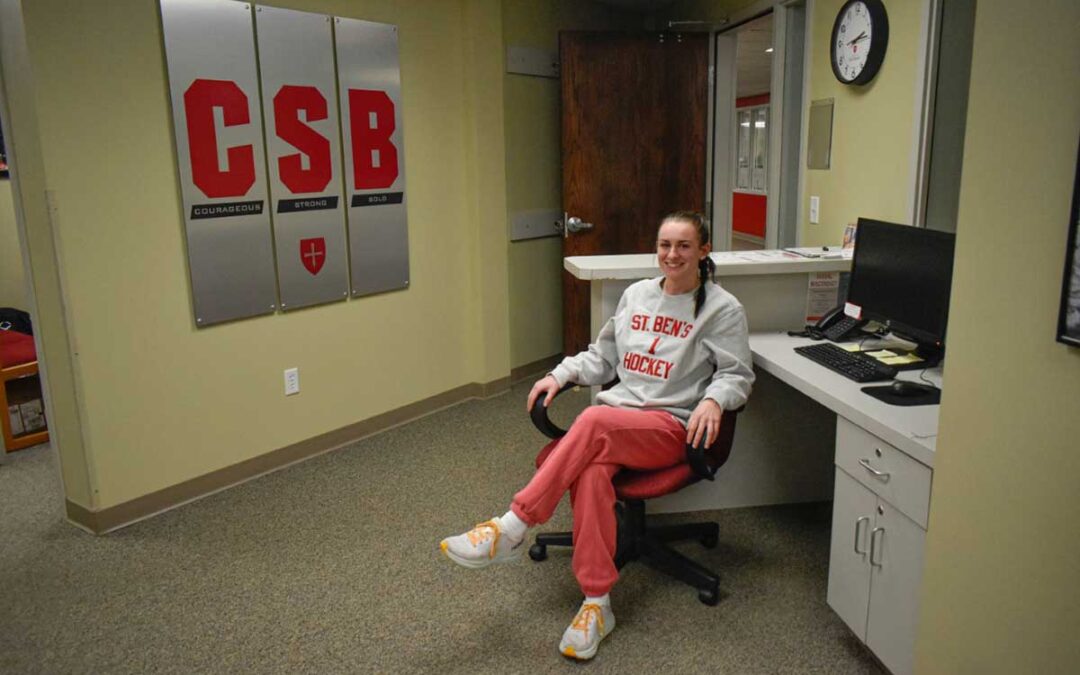 Ally Frantzick works as CSB Athletics’ mental health intern