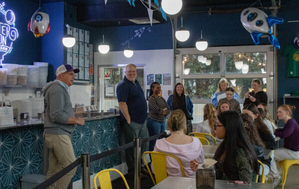 Local businesses receive students